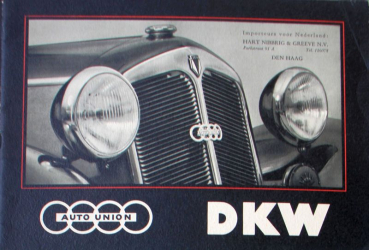 Auto-Union DKW Modelprogram 1938 Carbrochure (10065)